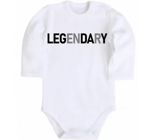 Детский боди Legendary Белый фото