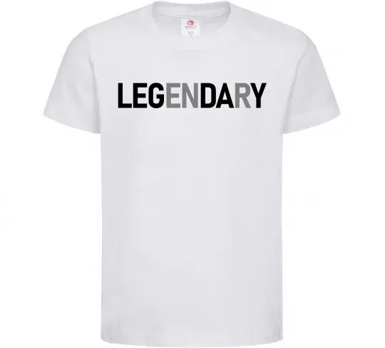 Дитяча футболка Legendary Білий фото