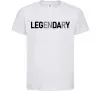 Дитяча футболка Legendary Білий фото