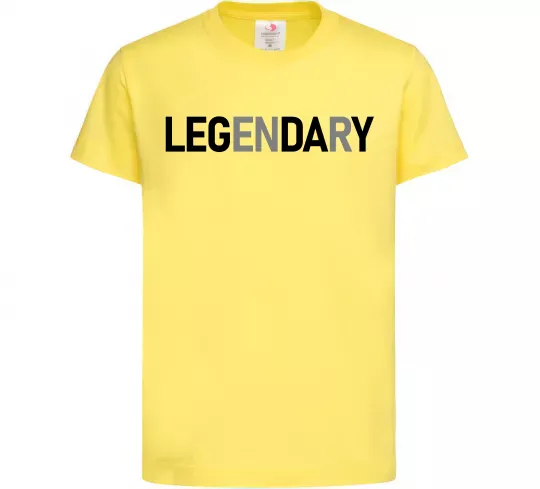 Дитяча футболка Legendary Лимонний фото