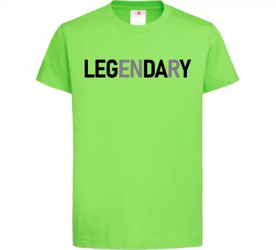Дитяча футболка Legendary Лаймовий фото