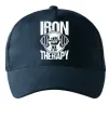 Кепка Iron is my therapy Темно-синий фото