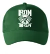 Кепка Iron is my therapy Темно-зеленый фото