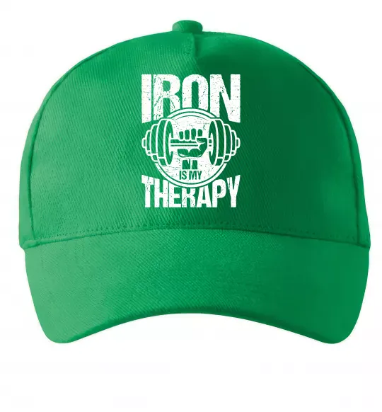 Кепка Iron is my therapy Зеленый фото