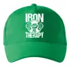 Кепка Iron is my therapy Зеленый фото
