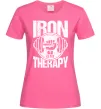 Жіноча футболка Iron is my therapy Яскраво-рожевий Жіноча футболка Iron is my therapy Яскраво-рожевий фото