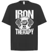 Футболка Оверсайз Iron is my therapy Черный фото