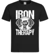 Чоловіча футболка Iron is my therapy Чорний фото