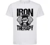 Детская футболка Iron is my therapy Белый фото