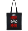 Еко-сумка I like heavy metal Чорний фото