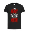 Детская футболка I like heavy metal Черный фото