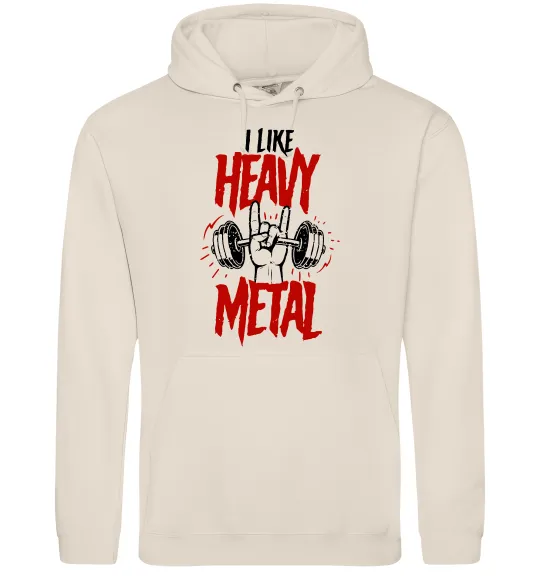 Мужская толстовка (худи) I like heavy metal Таш фото