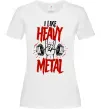 Женская футболка I like heavy metal Белый фото