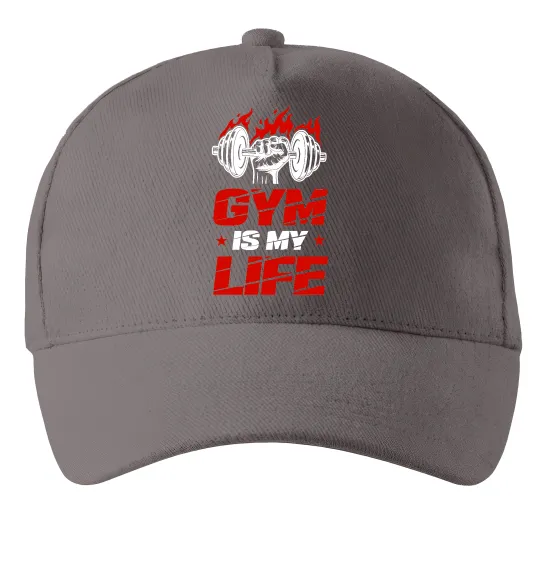 Кепка Gym is my life Сірий фото