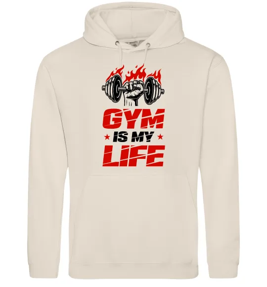 Мужская толстовка (худи) Gym is my life Таш фото