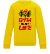 Дитячий світшот Gym is my life Сонячно жовтий фото
