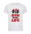 Детская футболка Gym is my life Белый фото