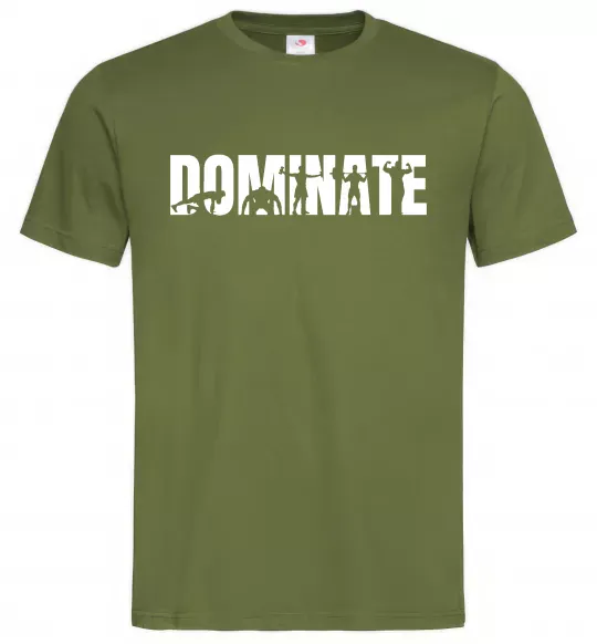 Чоловіча футболка Dominate Оливковий фото