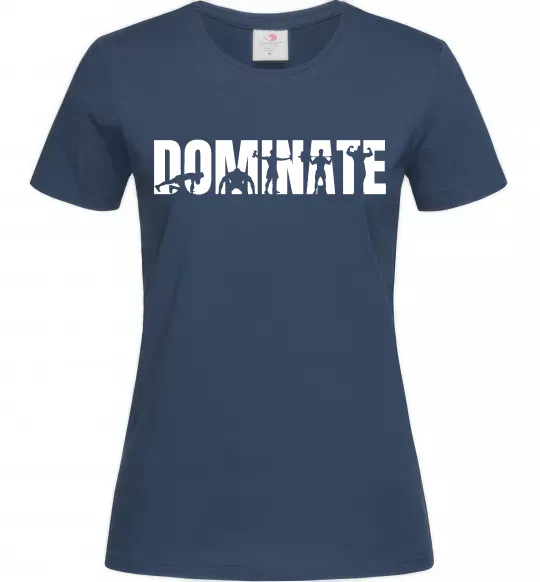 Женская футболка Dominate Темно-синий фото