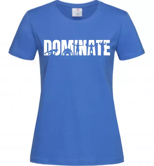 Женская футболка Dominate Ярко-синий фото