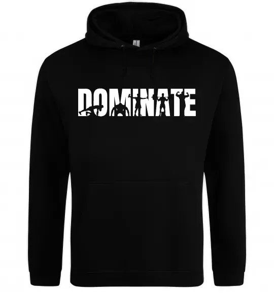 Чоловіча толстовка (худі) Dominate Чорний фото