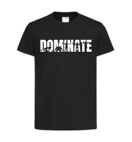 Дитяча футболка Dominate Чорний фото