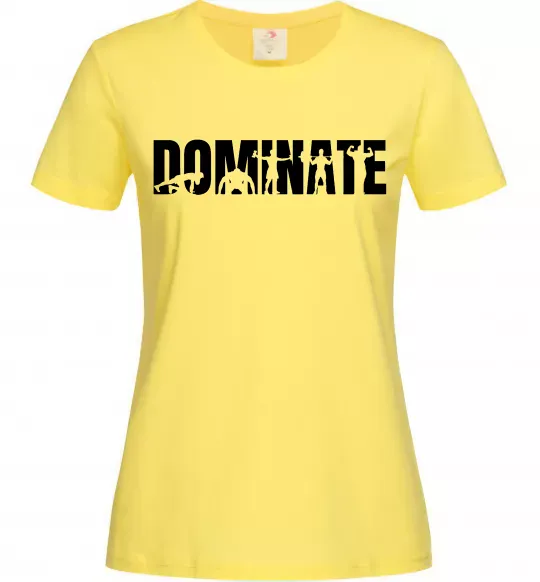 Женская футболка Dominate Лимонный фото