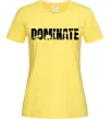 Женская футболка Dominate Лимонный фото