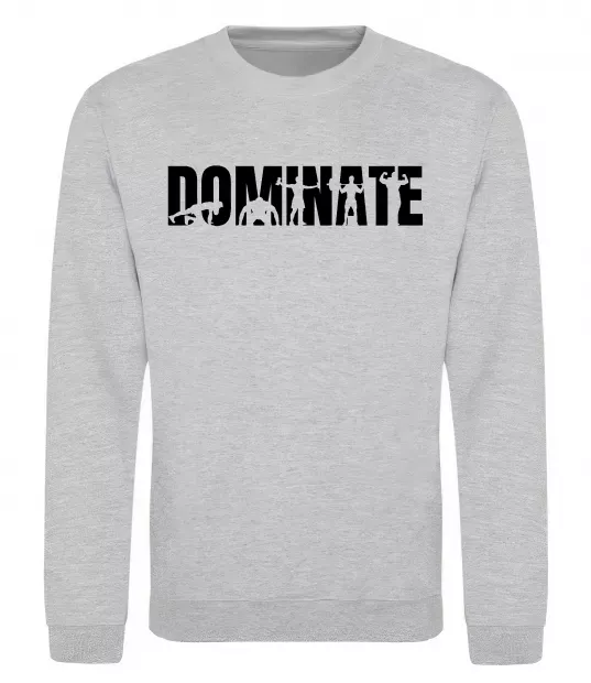 Світшот Dominate Сірий меланж фото