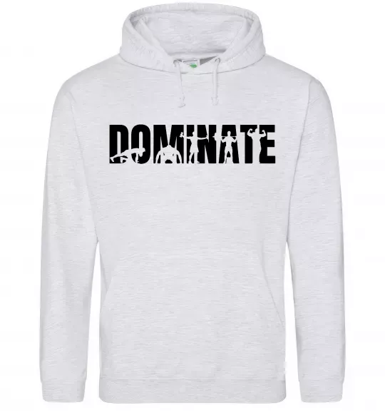 Жіноча толстовка (худі) Dominate Сірий меланж фото