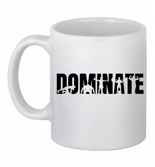 Чашка керамічна Dominate Білий фото