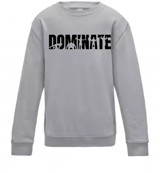 Дитячий світшот Dominate Сірий меланж фото