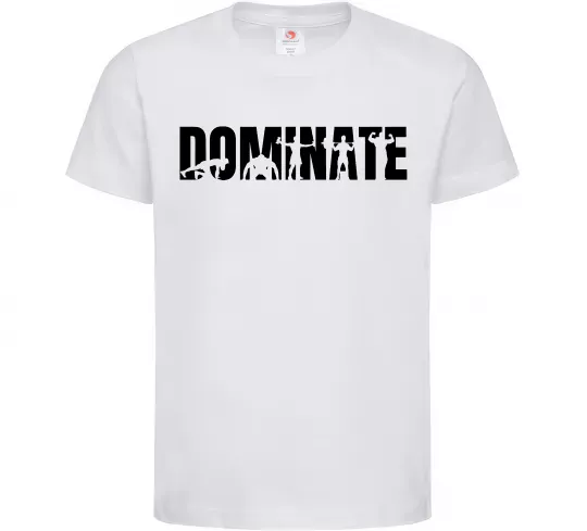 Дитяча футболка Dominate Білий фото