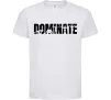 Дитяча футболка Dominate Білий фото