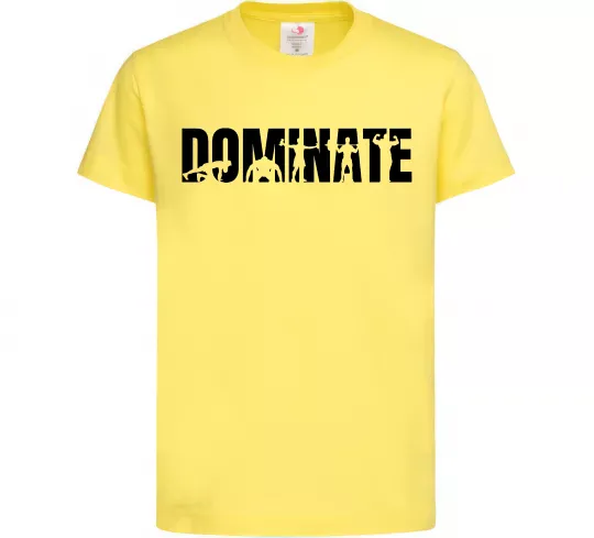 Дитяча футболка Dominate Лимонний фото