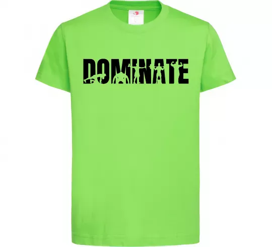 Дитяча футболка Dominate Лаймовий фото