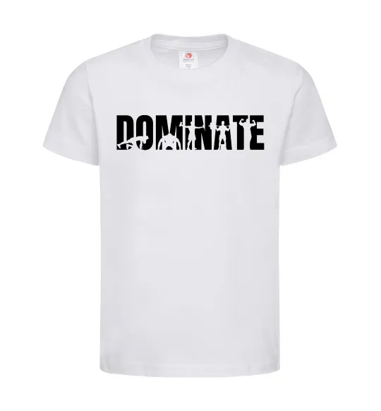 Дитяча футболка Dominate Білий фото
