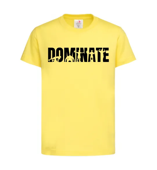 Дитяча футболка Dominate Лимонний фото