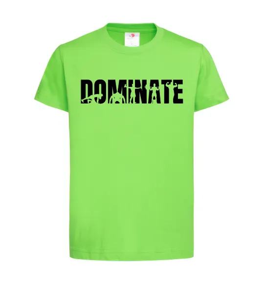 Дитяча футболка Dominate Лаймовий фото