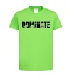 Дитяча футболка Dominate Лаймовий фото