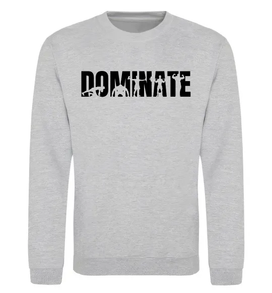 Свитшот Dominate Серый меланж фото