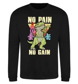 Свитшот No pain no gain Dino Черный фото