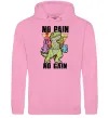 Жіноча толстовка (худі) No pain no gain Dino Рожевий фото