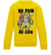 Детский Свитшот No pain no gain Dino Солнечно желтый фото