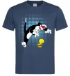 Мужская футболка Сильвестр та Твіті Темно-синий фото