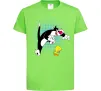 Детская футболка Сильвестр та Твіті Лаймовый фото