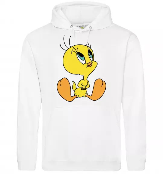 Чоловіча толстовка (худі) Пташка Твіті Білий фото