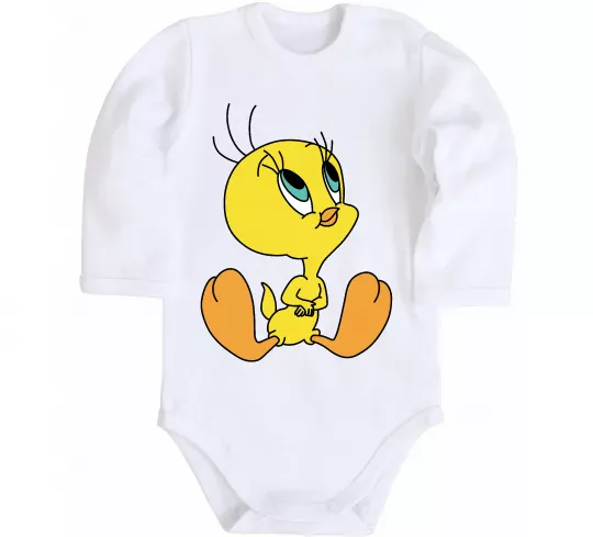 Детский боди Пташка Твіті Белый фото