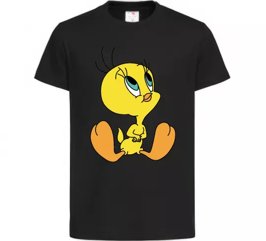 Дитяча футболка Пташка Твіті Чорний фото