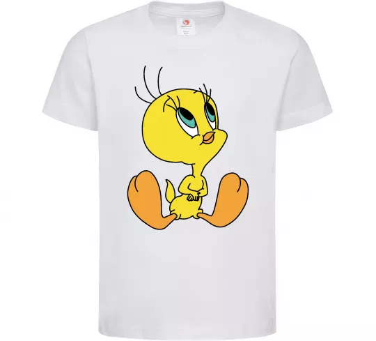 Дитяча футболка Пташка Твіті Білий фото